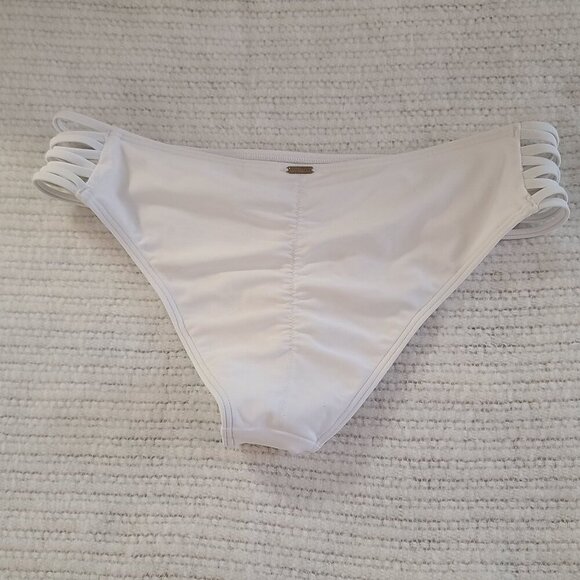 Hollister Women's White Bikini Bottoms‎ Medium Strappy Sides - Picture 4 of 7